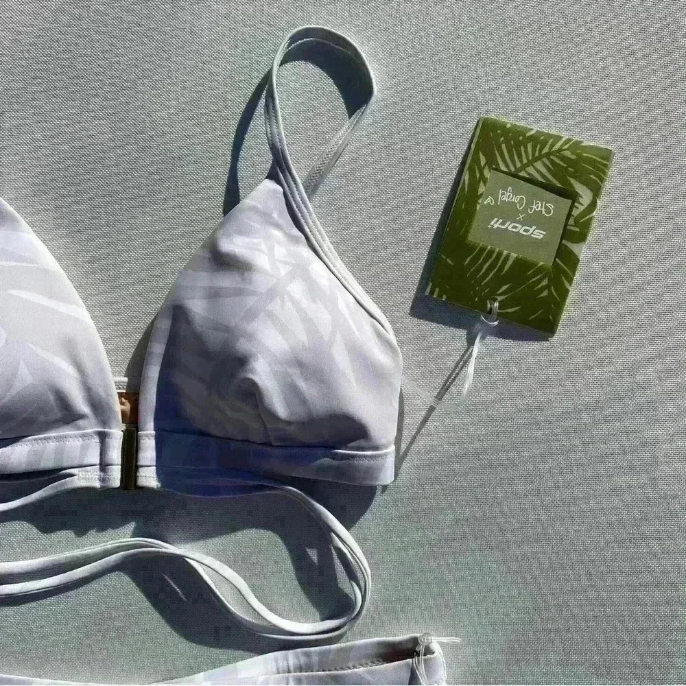 NWT Sporti x Stef Corgel High Waisted Bikini Bottom + Triangle Bikini To… - Picture 6 of 9